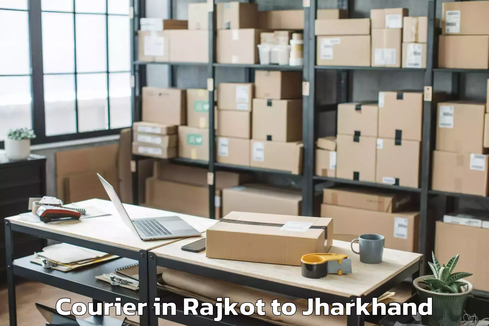 Leading Rajkot to Nilamber Pitamber University M Courier Provider